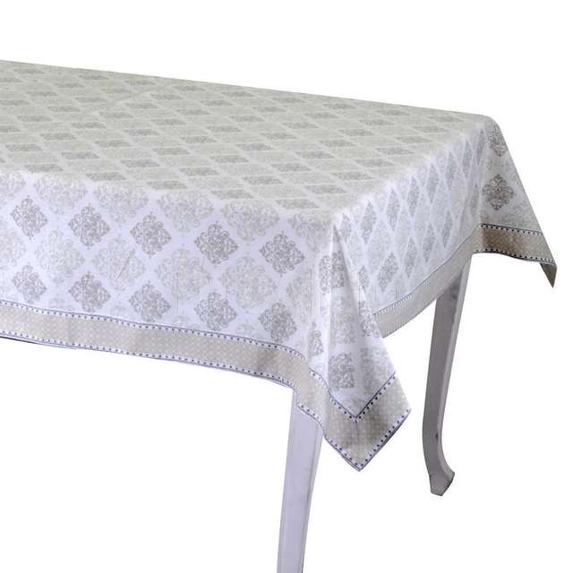 Tovaglia venice brocade bianco rettangolare cm140x240 - Principale