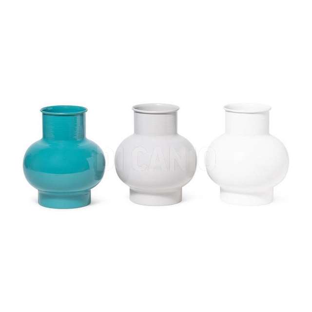 Vaso in metallo cm.17x17x20 colori assortiti - Principale