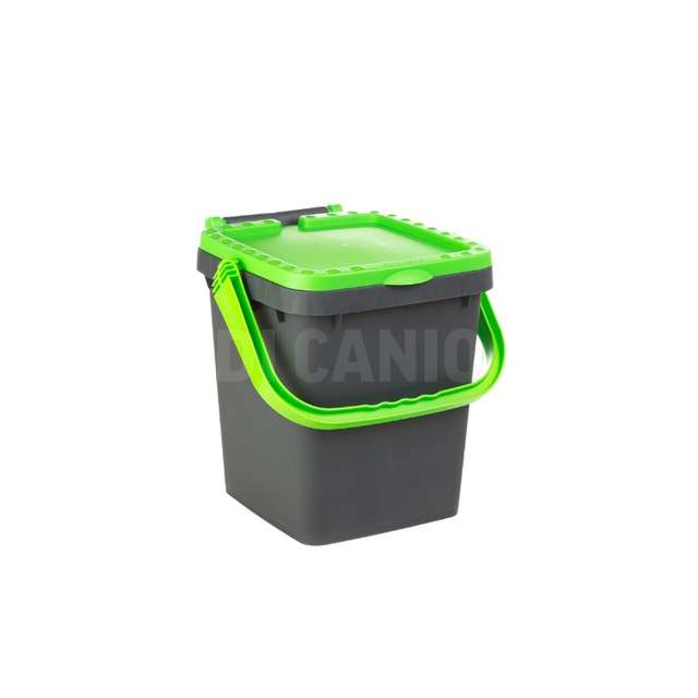Pattumiera in plastica lt.20 ecoplus verde mela - Principale