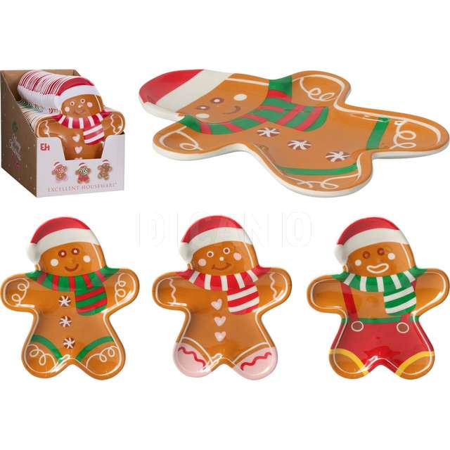 Piatto melamina natale 20x16cm - Principale