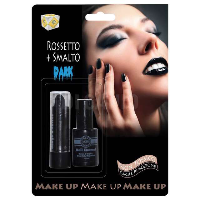 Rossetto e smalto neri fiori 64036 - Principale