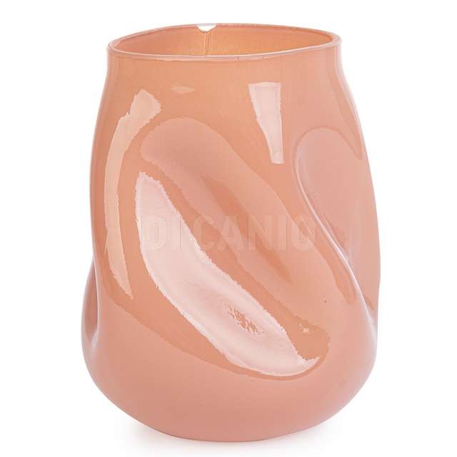 Vaso kelsea vt salmone d16x19h in vetro - Principale