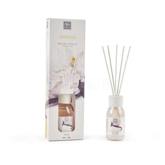 Diffusore di essenza con bacchetti in cotone 125 ml vaniglia - Principale