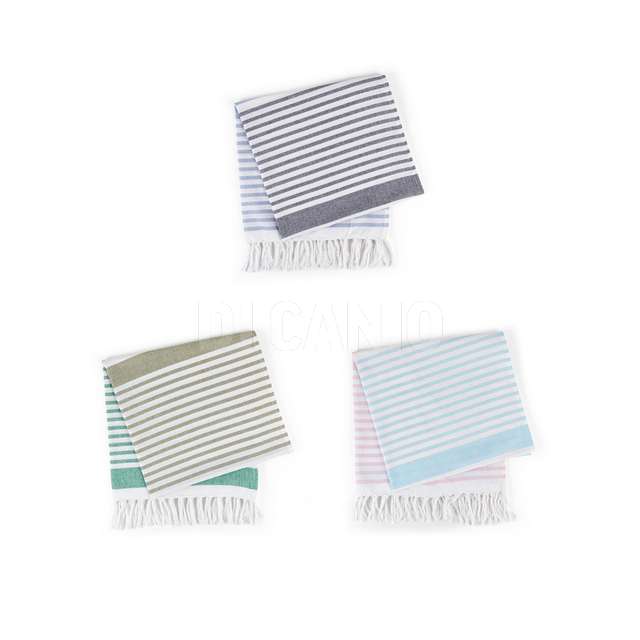 Telo mare in cotone e poliestre 80x160 colri assortiti - Principale