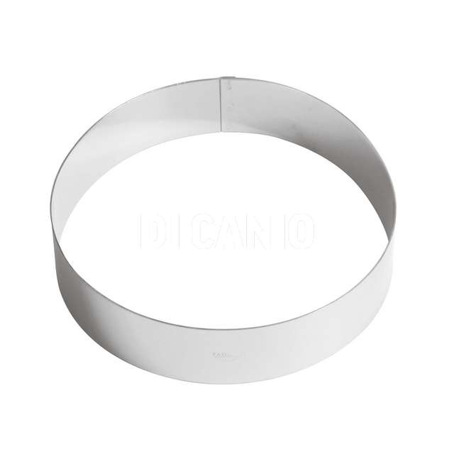 Anello per torte cm.20 h.4.5 inox paderno - Principale