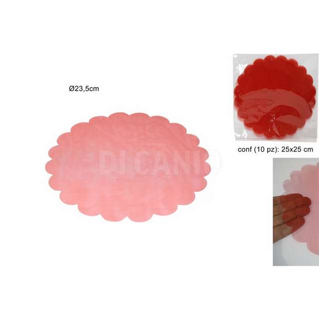 Set tulle 10pz. rosso due esse - Principale