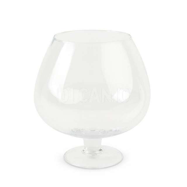 Vaso in vetro trasparente cognac cm.30x17 - Principale