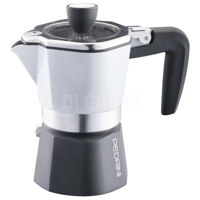 Caffettiera 2 tz nera/bianca seimoka plus pedrini - Principale