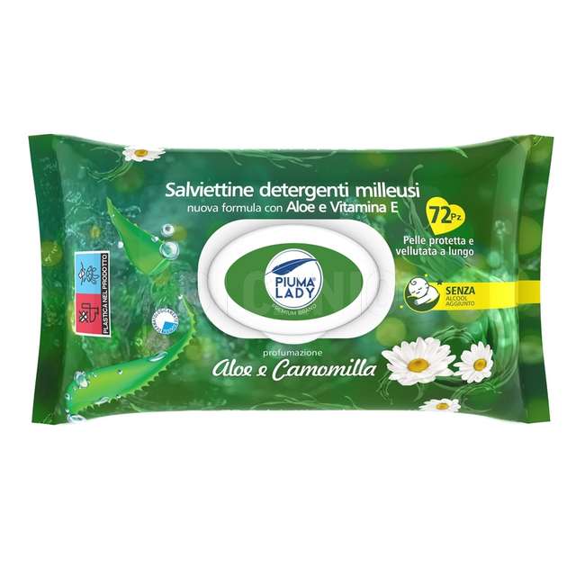 Salviette piuma lady camomilla & aloe 72 pz - Principale