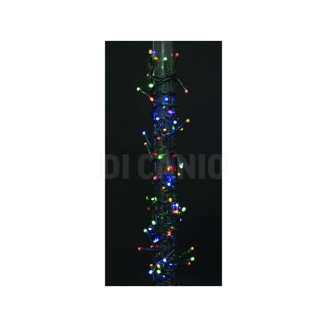 Catena 1000 led mcolor mt.50+5 controller 8 giochi cavo verde x esterno - Principale
