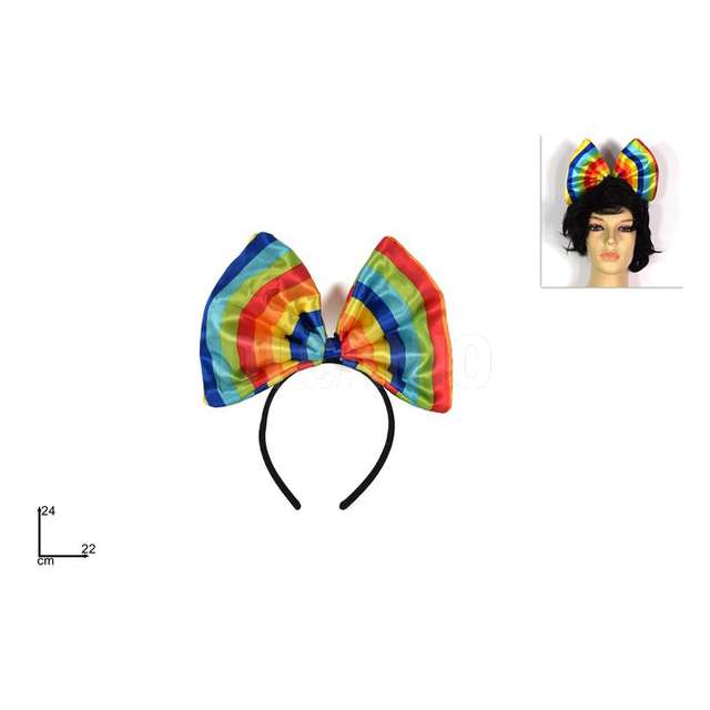 Cerchietto fiocco multicolor - Principale
