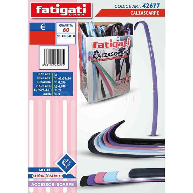 Calzascarpe cm.60 colorati - Principale