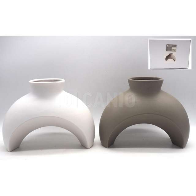 Vaso dolomite 18.5x13.5x25.5 colori assortiti - Principale