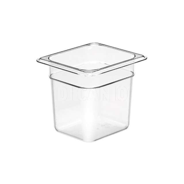 Bacinella gastronorm policarbonato cambro 1/6 h150 sovrapponibile 176x162 - Principale
