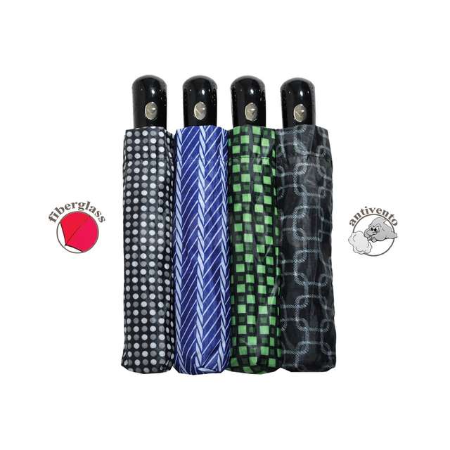 Ombrello mini aut. cravatta fiberglass - Principale