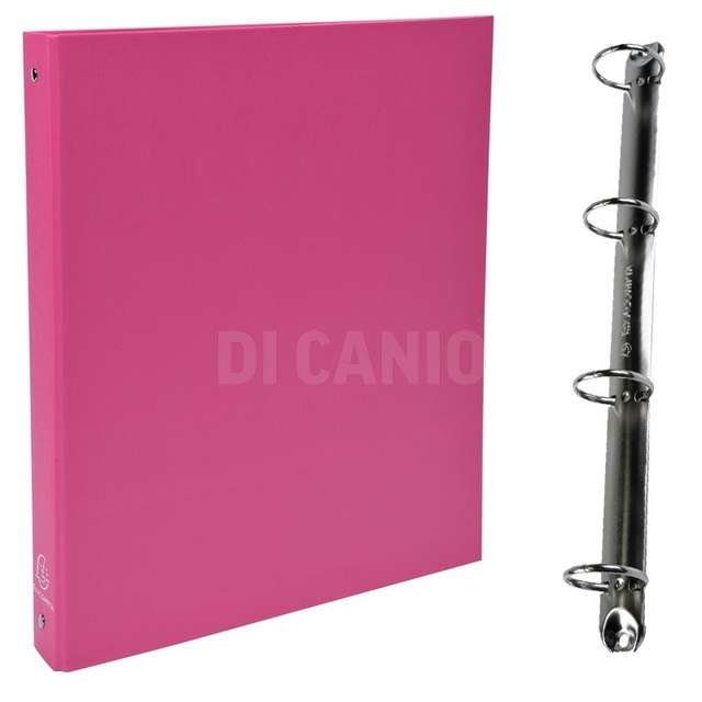 Raccoglitore 4 anelli 30 mm a4 rosa - Principale