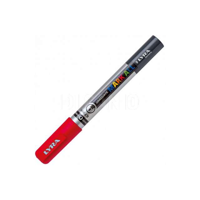 Marcatore permanente lyra 0.7 mm rosso - Principale