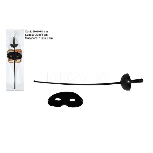 Spada +maschera cavaliere mascherato - Principale