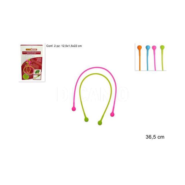 Lacci chiudi sacchetto silicone 36.5 dueesse. - Principale