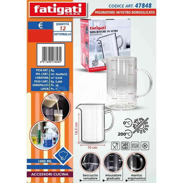 Misuratore in vetro borosilicato 10 - Principale