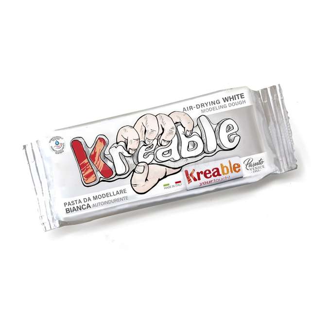 Pasta da modellare kreable 500 gr. bianco - Principale