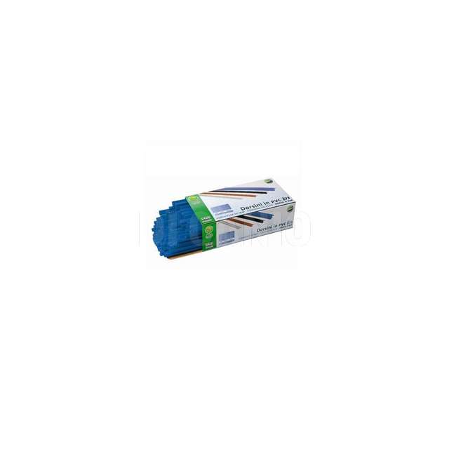 Conf. 100pz dorsini in pvc 8 mm. blu lebez.-873-bl- - Principale