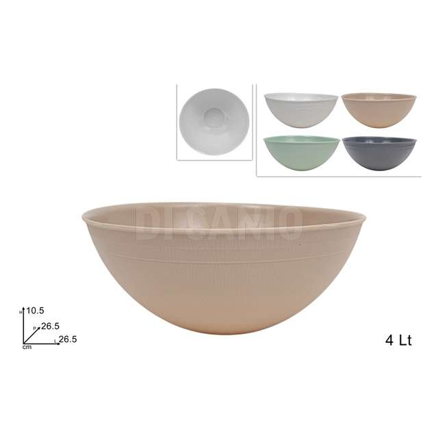 Coppetta plastica tonda lt.4 5 colori - Principale
