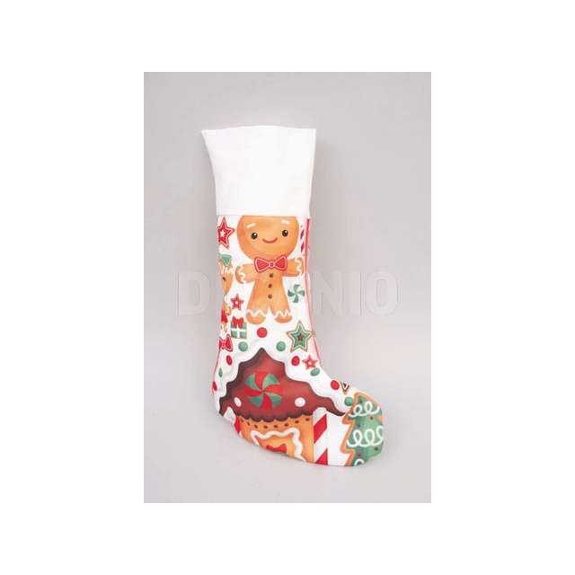 Calza stampata cm.42 omini pan di zenzero in bst - Principale