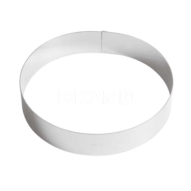 Anello per torte cm.22 h.4.5 inox paderno - Principale