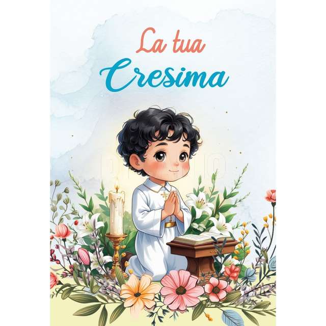 Bigliettino flash card cresima - Principale