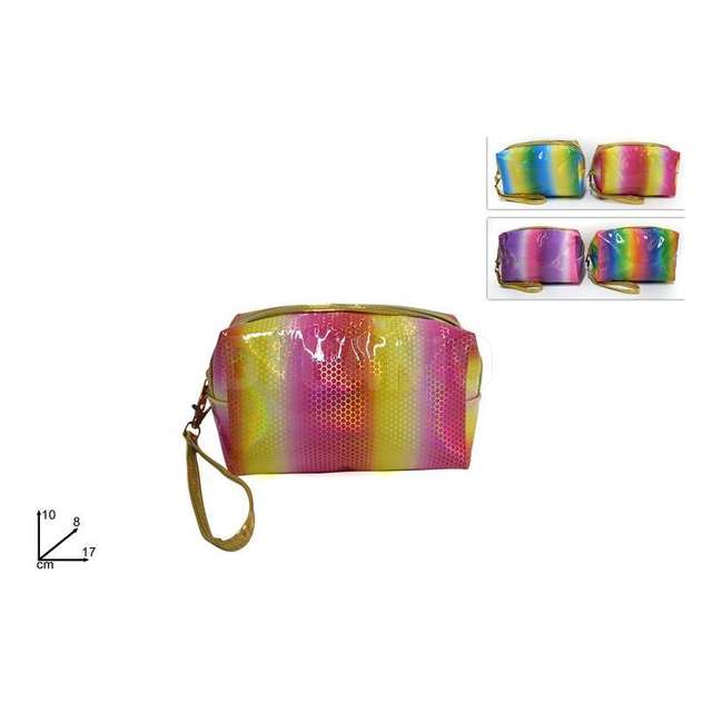 Bustina pochette 17x8x10cm multicolor 4assortimenti - Principale