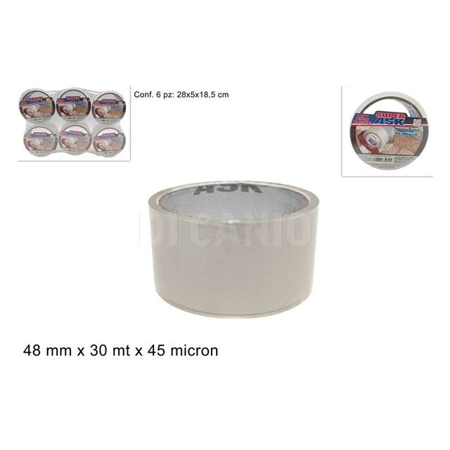 Nastro adesivo trasparente 48mmx30mx45mic - Principale