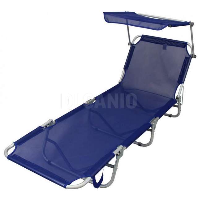 Brandina alluminio 22 mm sofia textilene1x1 blu 190x58x25h con tetto - Principale