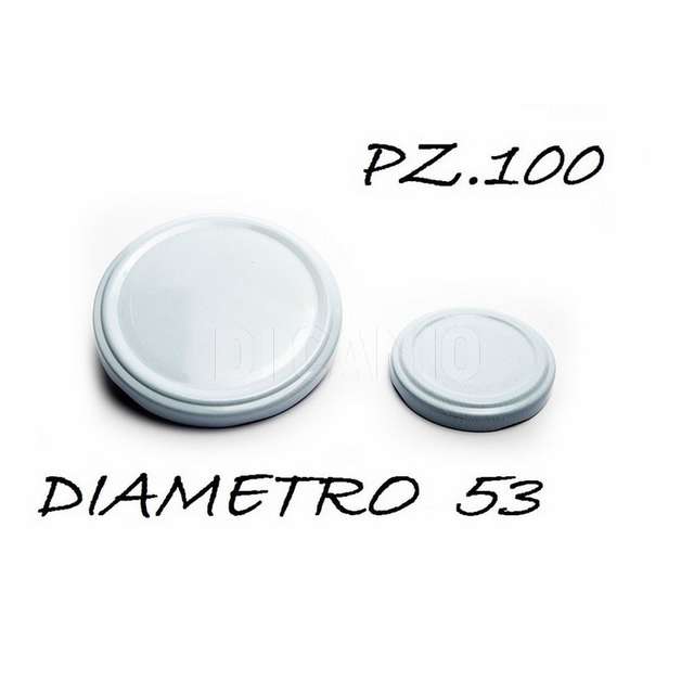 Conf. 100 pz. capsule dm.53 vetro somma - Principale