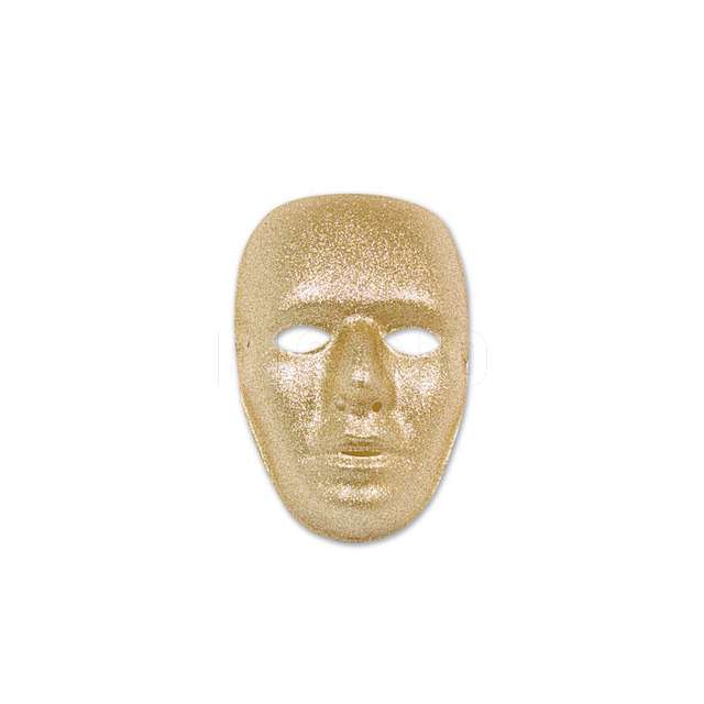 Masch. viso glitter oro fiori 81023 - Principale