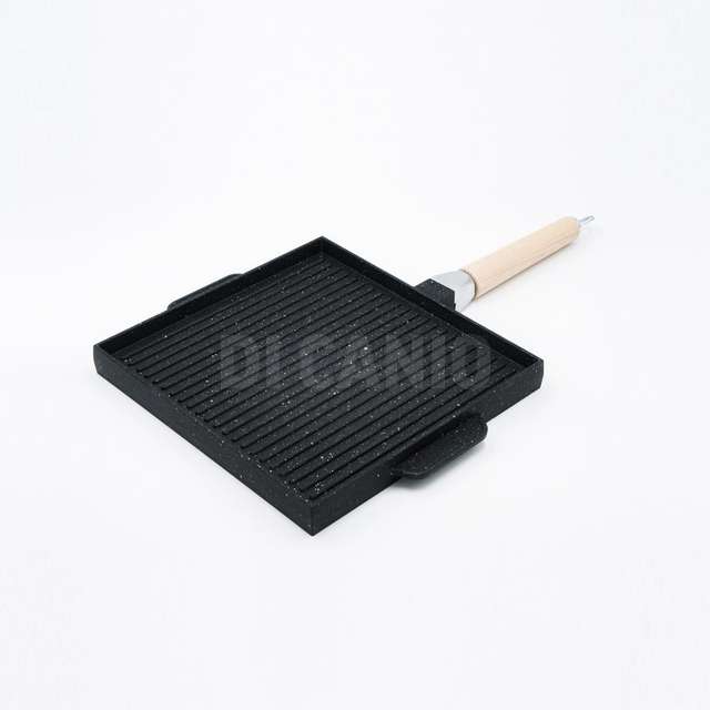 Grill quadrato doppia faccia cm.26x24 in alluminio e polvere di pietra con manic - Principale