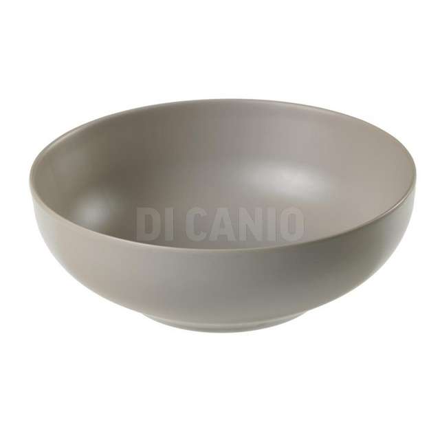 Ciotola tonda grigio chiaro in melaminadm.21.6x7.6 - Principale