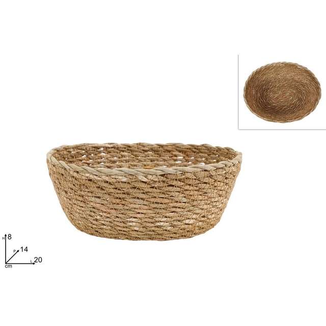 Cestino in corda ovale 20x14x8 - Principale