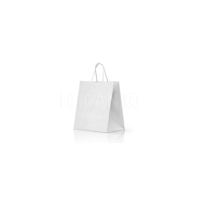 Sacchetto bianco ritorto 18+8x24 carpad - Principale