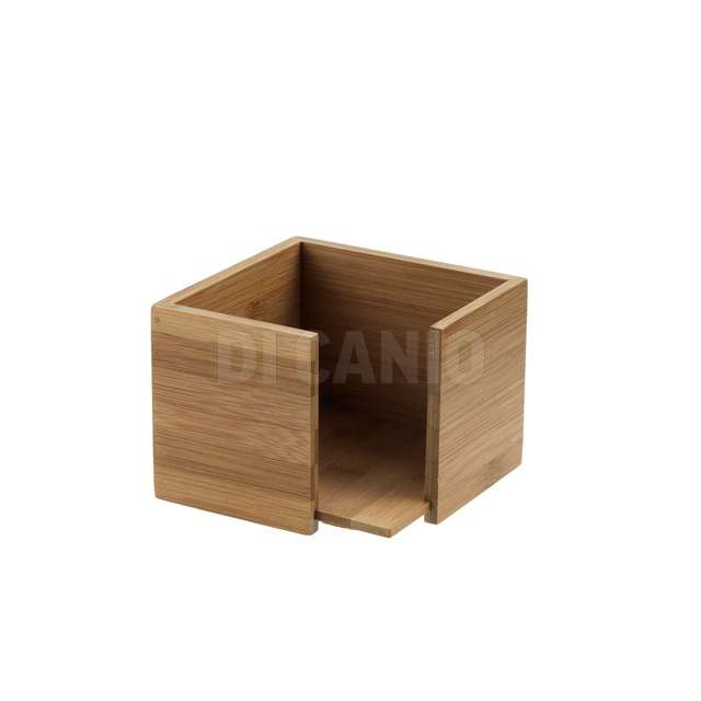 Portatovagilolo in bamboo cm.19x19x10 naturale leone - Principale