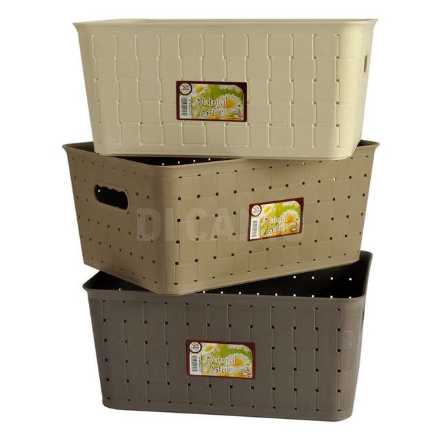 Cesta country rett. grande alta cm.39x29x18 - Principale