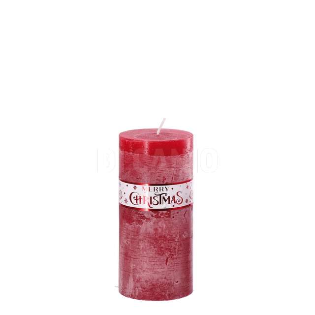 Candela profumata brina rossa natale diam7xh15 - Principale