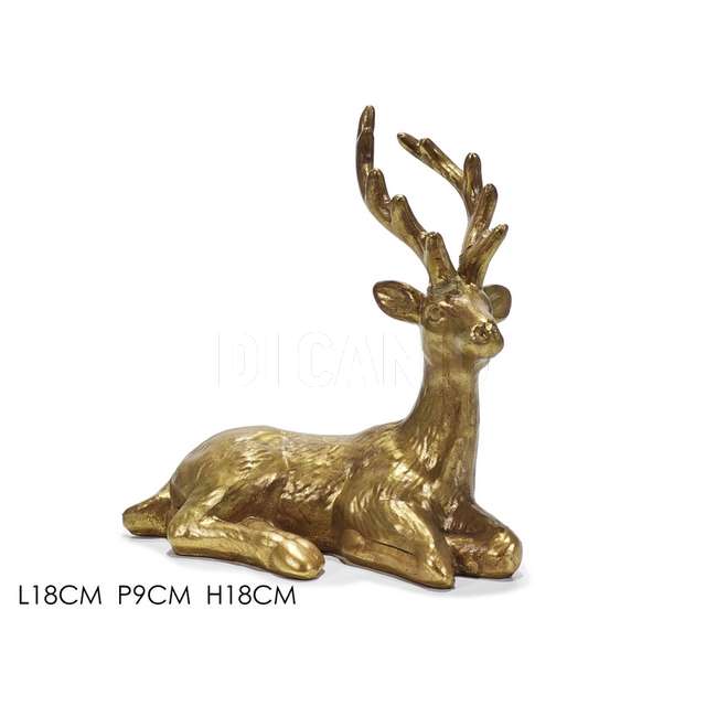 Renna h18cm oro - Principale