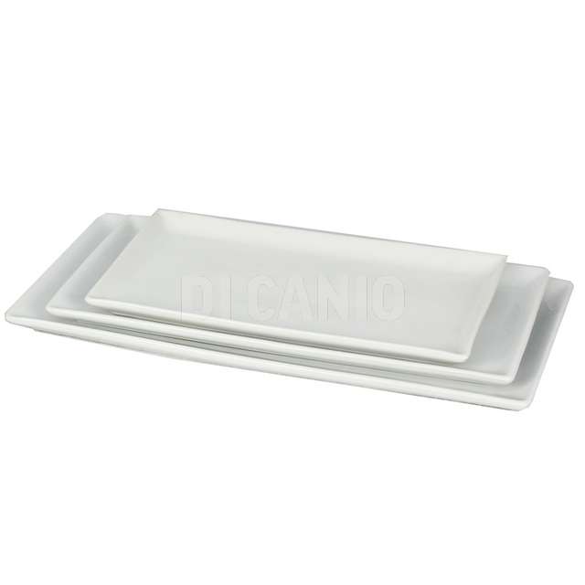 Piatto rett. 37x16.5 bianco kent - Principale