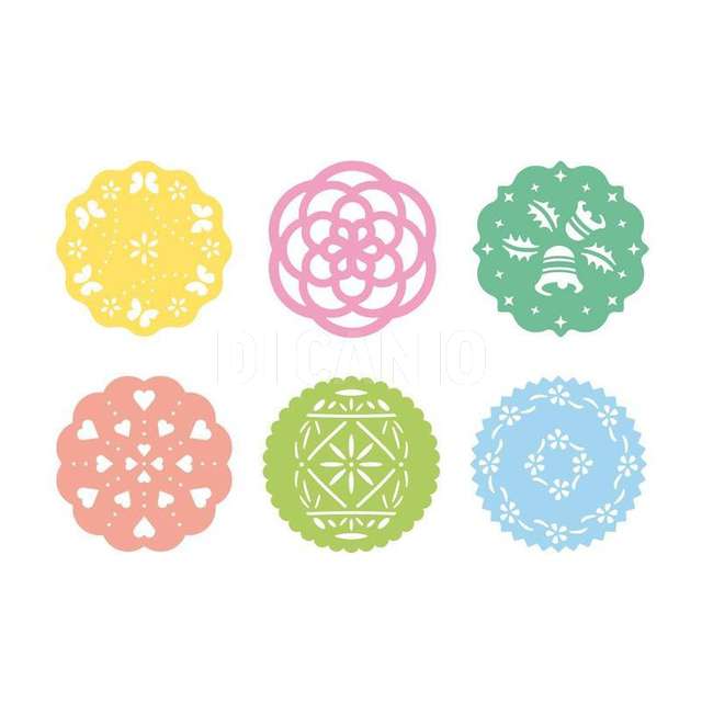 Dischi decorativi per torte 6 pz delicia tescoma - Principale