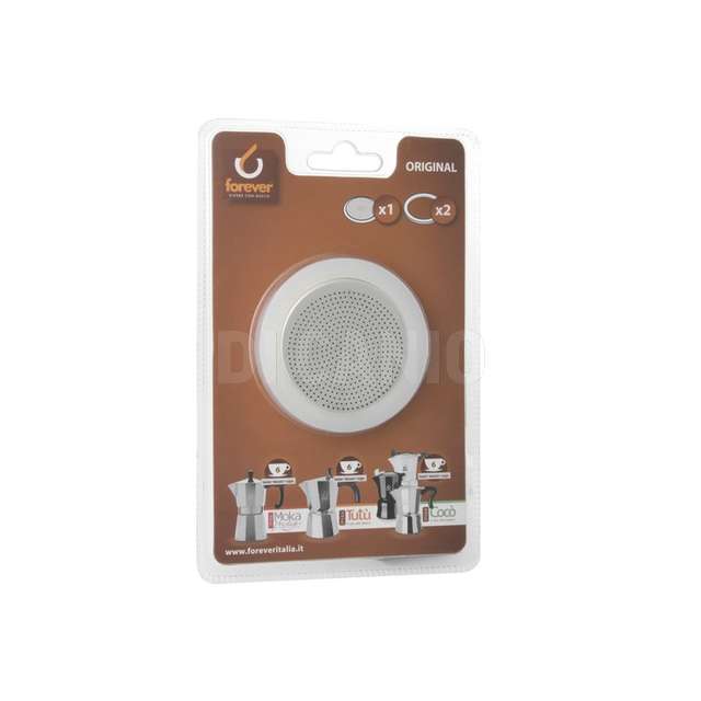 Caffe piastrina filtro all. 2 guarnizioni silic. 6 t. forever - Principale