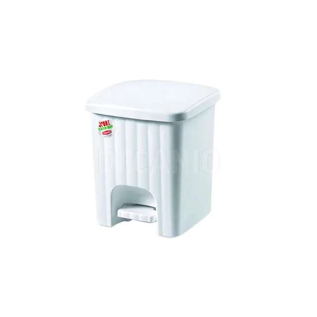 Pattumiera pedalina quadra bianca stefanplast - Principale