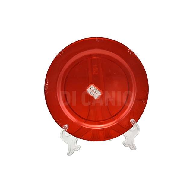 Set 6pz piatto d.19,1 cm. rosso - Principale