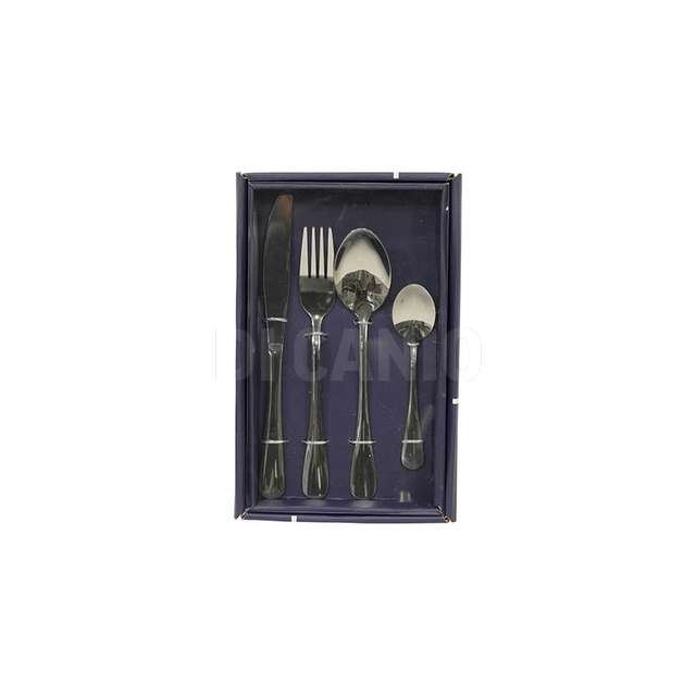 Box posate acciaio 24pz argento - Principale