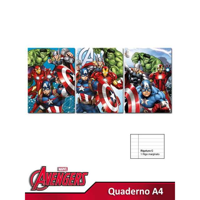 Quaderno a4avengers rig.c q0063 - Principale